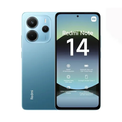 گوشی موبایل شیائومی مدل Redmi Note 14 4G دو سیم کارت ظرفیت 256 گیگابایت و رم 8 گیگابایت