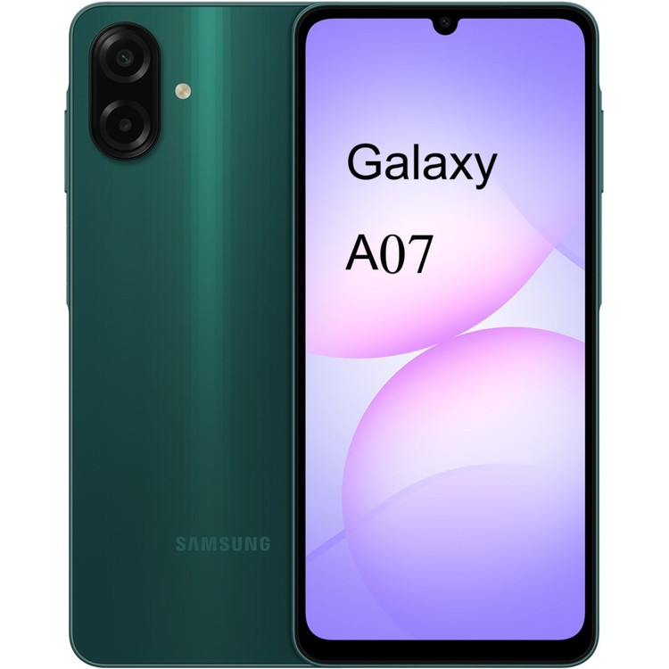 گوشی موبایل سامسونگ مدل Galaxy A07 دو سیم کارت ظرفیت 128 گیگابایت و رم 4 گیگابایت همراه با شارژر درون جعبه